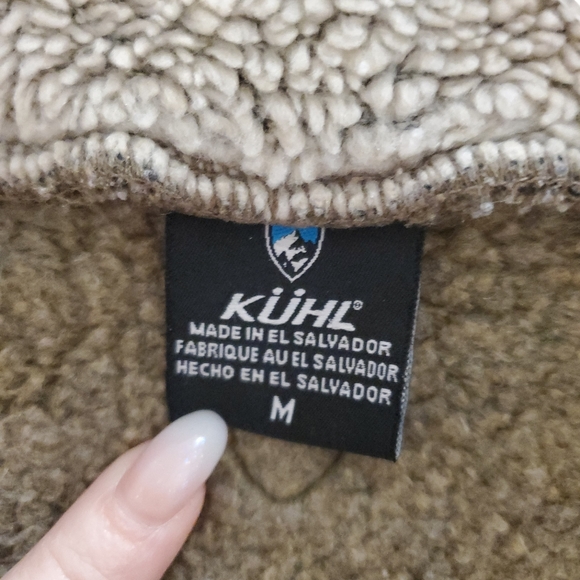 Kuhl Fleece Sherpa Pullover 1/4 Zip Henley Neutral Size M Unisex - Picture 9 of 11
